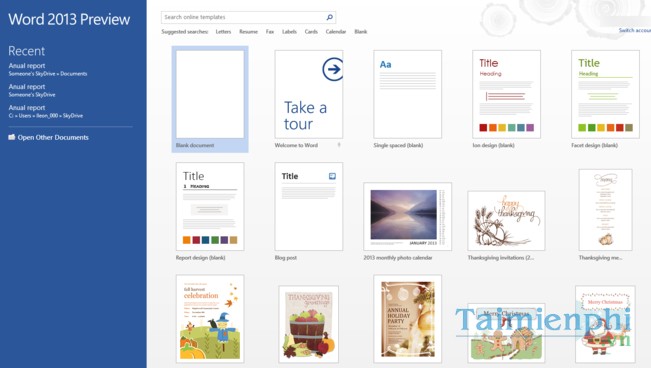 Tải Word 2013, Microsoft Office 2013, Phần Mềm Soạn Thảo Văn Bản -Taim