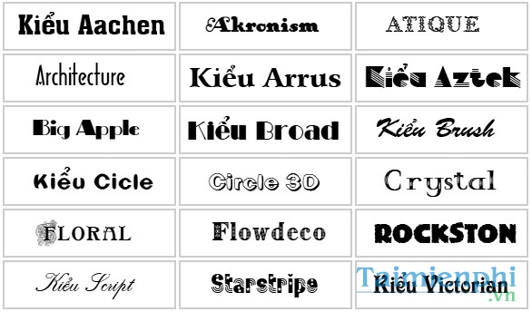 Bộ sưu tập 500 Font chữ đẹp Unicode Hiện đại, độc đáo
