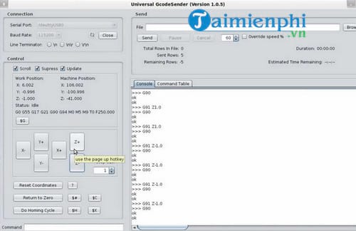 Download Universal Gcode Sender 2.0.12 - Điều khiển máy CNC bằng lệnh