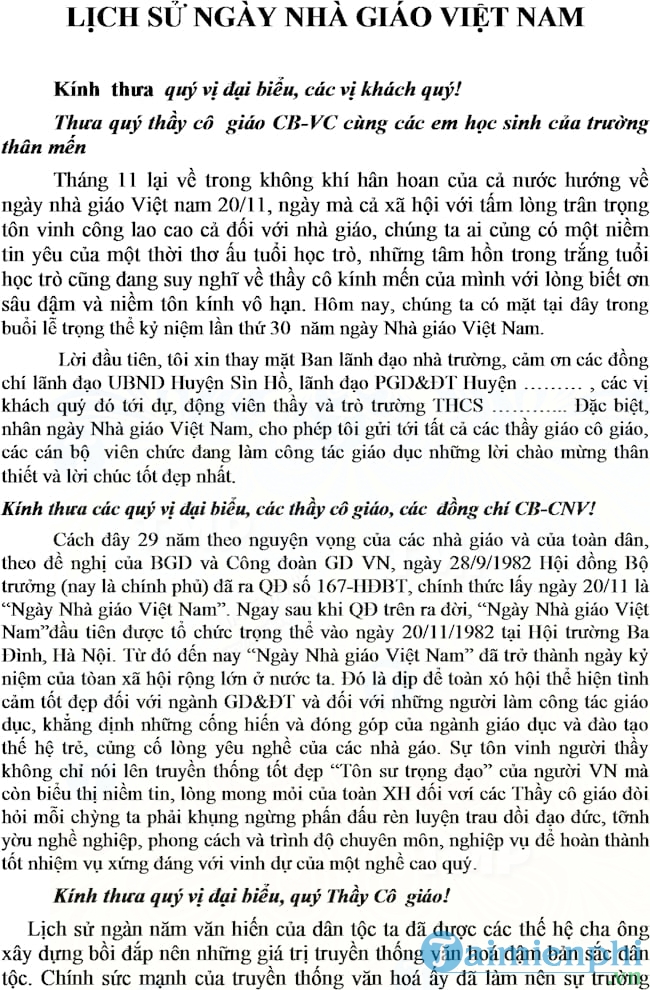 Kỷ niệm Ngày Nhà giáo Việt Nam năm nay thật đặc biệt và ý nghĩa. Chân thành cảm ơn những người thầy, cô đã dành cả thanh xuân để dạy và giáo dục chúng ta. Hình ảnh những người thầy chúc sức khỏe, hạnh phúc được tôn vinh ngày hôm nay sẽ khiến cho chúng ta cảm thấy rất tự hào và yêu mến.