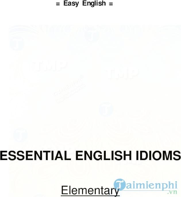 Học Tiếng Anh qua Idioms