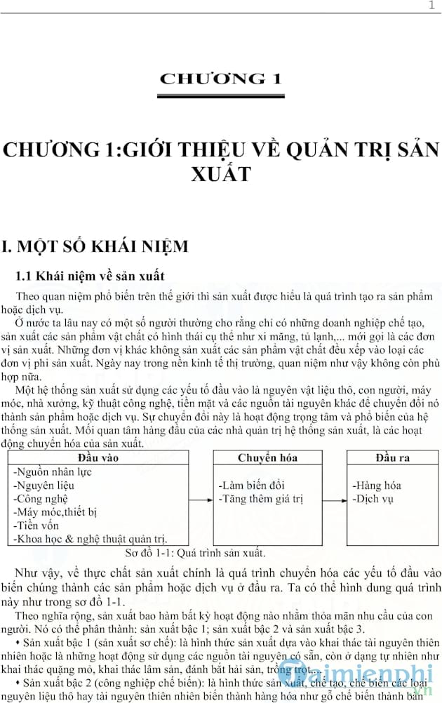 Giáo trình quản trị sản xuất