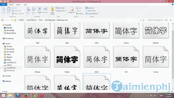 Tải Font tiếng Trung - Phông chữ Trung quốc giản thể, phồn thể đẹp, đầ