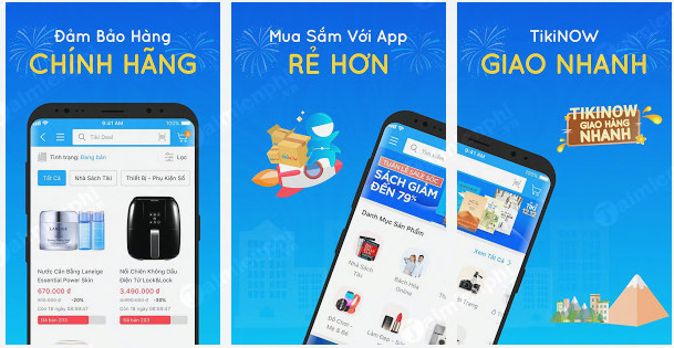 Tiki cho Android, iPhone - Ứng dụng mua hàng trực tuyến, online trên W