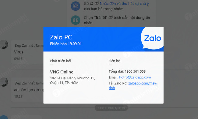 tai zalo 19.9.1