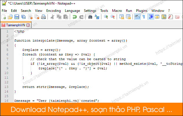 tai notepad++