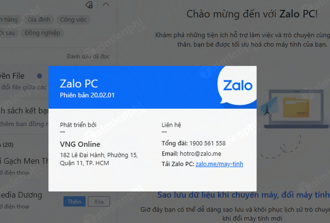 Zalo download english