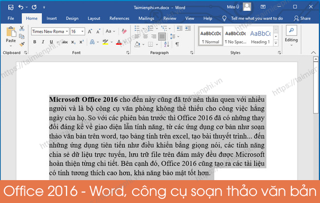 Tải Office 2016 - Download Word, Excel, PowerPoint 2016 