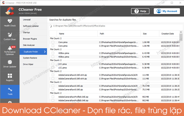 Tải Ccleaner - Phần Mềm Dọn Dẹp, Xóa File Rác, Tăng Tốc Máy Tính -Taim