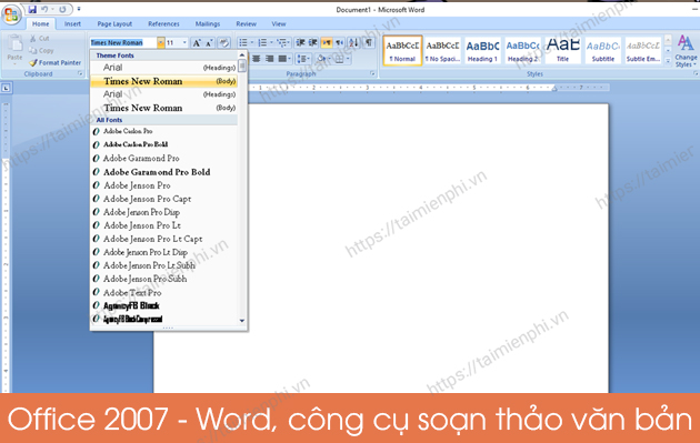 Tải Office 2007, Download Microsoft Office 2007, Word, Excel, PowerPoi