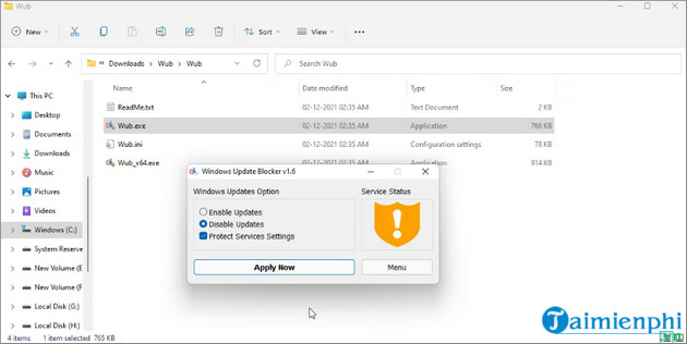 Download Windows Update Blocker - Phần mềm chặn Update Windows -taimie