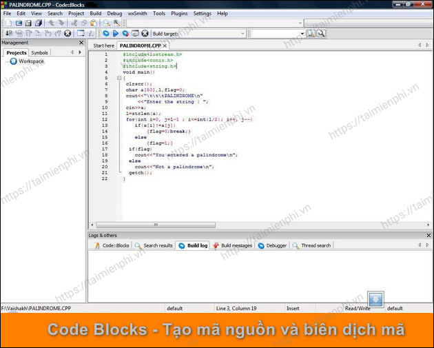 Download Code Blocks - Môi Trường Phát Triển Tích Hợp Ngôn Ngữ C++ -ta