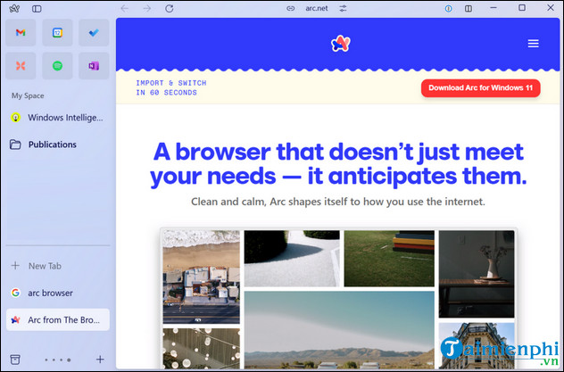 Download Arc Browser - Trình duyệt tích hợp công nghệ AI, ChatGPT -tai