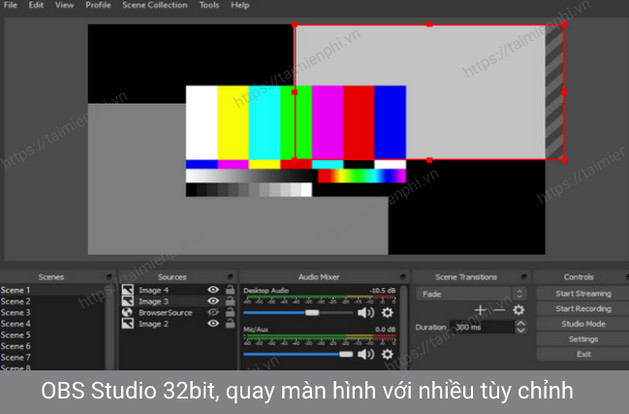 OBS Studio 32bit- tải về 