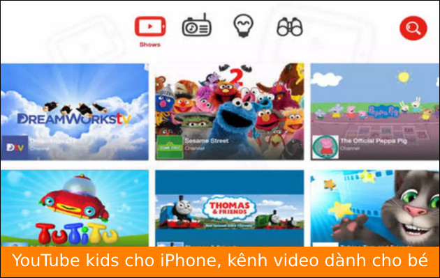 youtube kids cho iphone