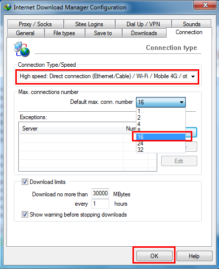 Tăng tốc IDM, nâng cao tốc độ download của Internet Download Manager, hỗ trợ tải file 2