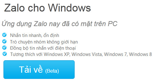 tai zalo cho windows