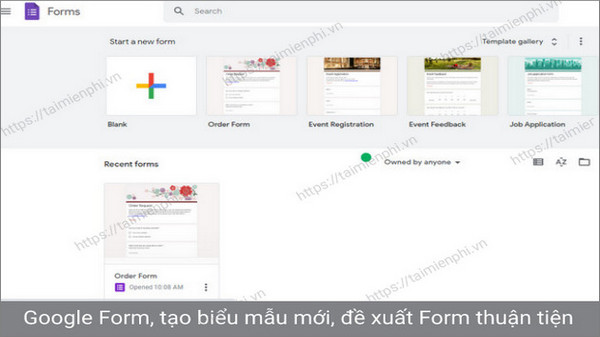 tai google form