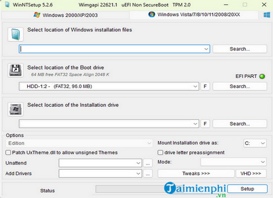 WinNTSetup 5.3.2 download the new version for windows