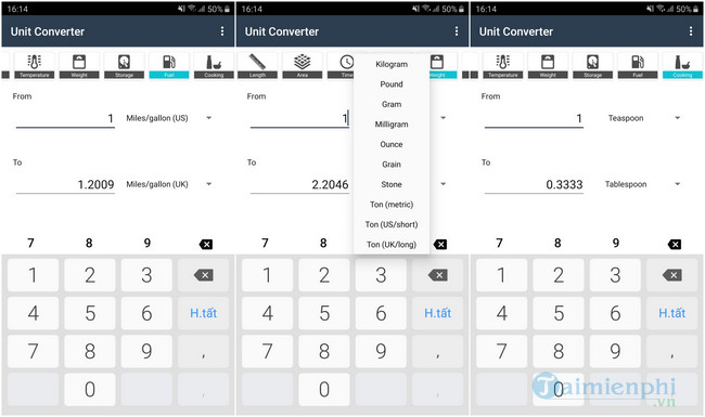 unit converter cho android