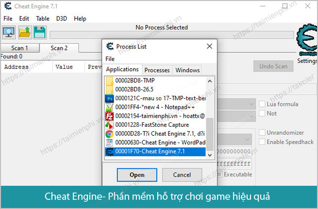 Tải Cheat Engine 7.4, Đổi Thông Số Game, Cheat Game, Tăng Tốc -Taimien