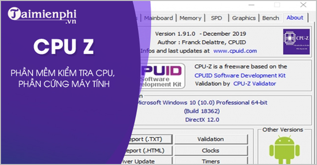 download CPU Z