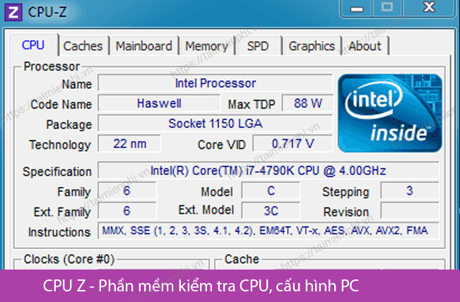 tai CPU Z 64bit