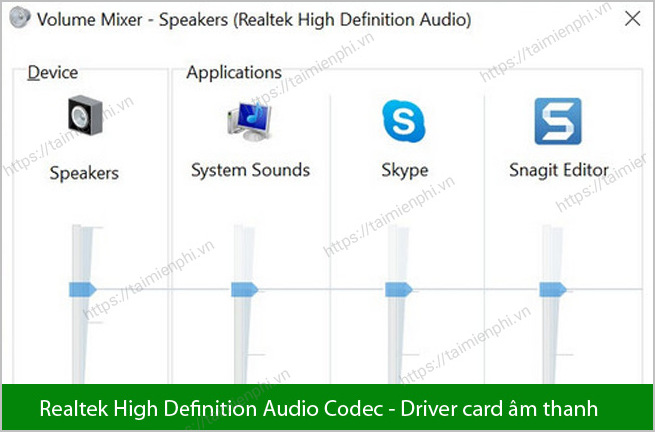 Download Realtek High Definition Audio Codec