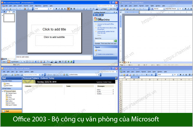 Office 2003 - Download Microsoft Office 2003 - Soạn Văn Bản, Bảng Tính