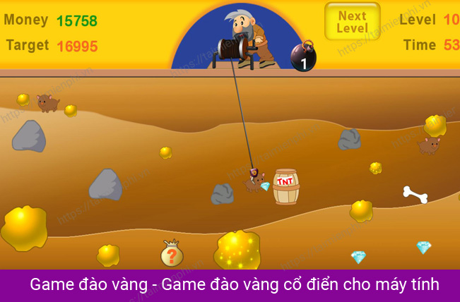 Tải Game Đào Vàng - Chơi Đào Vàng Cổ Điển Trên Pc, Không Cần Cài Đặt -