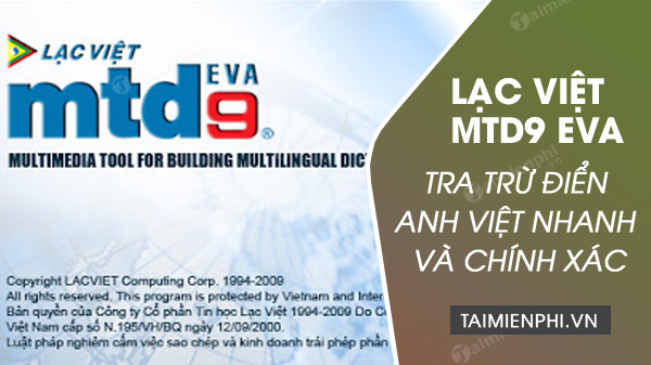 tu dien lac viet mtd9eva mtd