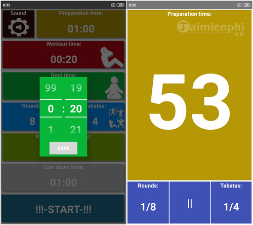 Download Tabata timer HIIT Cho Android - Ứng dụng hướng dẫn tập Tabata