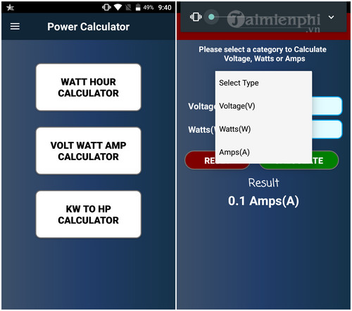 Download Electric Power Calculator