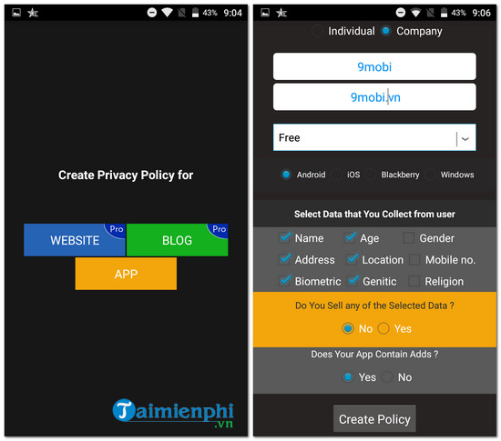 Download Privacy Policy Creator