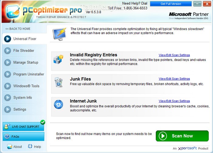 pc optimizer pro support